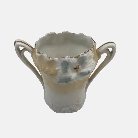 RS Prussia Two Handled Toothpick Holder Carnation Mold Reinhold Schlegelmilch - Picture 3 of 6